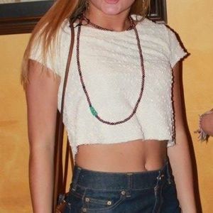 Cream crop top